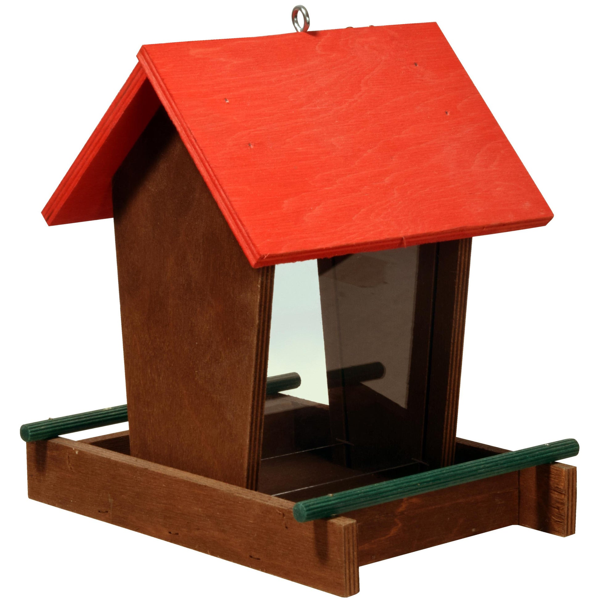 LUXUS-VOGELHAUS Vogelfutterstation – Aus FSC®-zertifiziertem Kiefernholz mit wetterfesten Acrylglasscheiben.
