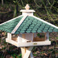 Art. 98540FSCe - Klassisches Vogelfutterhaus 4-eckig mit Futter-Silo