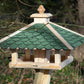 Art. 98540FSCe - Klassisches Vogelfutterhaus 4-eckig mit Futter-Silo