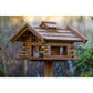 Vogelfutterhäuser aus Holz im Almhüttendesign