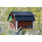 Art. 98760FSCe - Vogelfutterhaus "Katthult" Rot/Schwarz