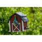 Art. 98760FSCe - Vogelfutterhaus "Katthult" Rot/Schwarz