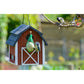 Wetterfestes Vogelfutterhaus "Katthult" mit Anflugstangen
