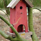 Nistkasten und Futterhaus "Red House" mit Öffnungsklappe, robust und wetterfest, ideal für Wildvögel.