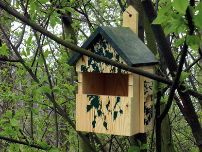 Art.22159e - Nistkasten Camouflage-Design "Birke" - Luxus-Vogelhaus.de