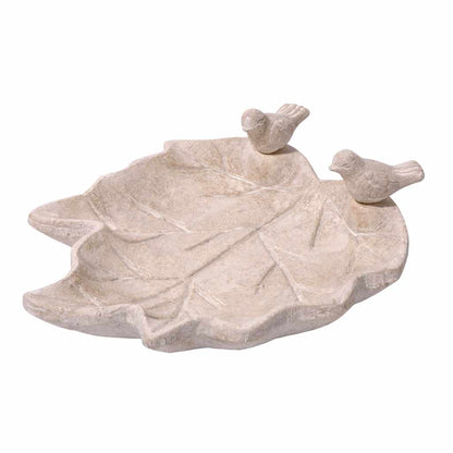 Art. 12973 - Vogeltränke "Blatt-Paradies" | Weiß - Luxus-Vogelhaus.de